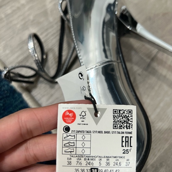 Silver Zara Heels - Picture 6 of 6